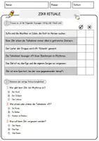 Vorschau - Arbeitsblätter - Zikr Rituale Religion Arbeitsblätter mit Fragen + Lösungen Lesetext - Seite 2