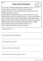 Vorschau - Arbeitsblätter - Haustier Meerschweinchen - drei Kurzgeschichten | Leseverständnis Klasse1 & 2 - Seite 3