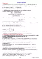 Aperçu - Feuilles d'exercices - Suites numériques -Cours - Page de couverture