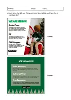 Vorschau - Arbeitsblätter - Christmas Jobs: Speaking, Reading and Writing (English) - Seite 1