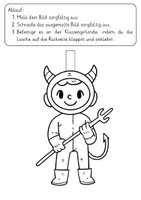 Vorschau - Arbeitsblätter - Girlande Karneval, Fasching, Fasnacht | Klassenprojekt | Basteln | Kostüme - Seite 2