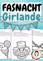 Vorschau - Arbeitsblätter - Fasching: Pixelbilder Puzzle Spiele Ausmalbilder Wimmelbild Wimpelkette - Seite 1