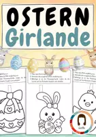 Vorschau - Arbeitsblätter - Ostern Girlande | Klassenprojekt | Basteln - Deckblatt