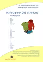 Vorschau - Spiele - Kleidung DaZ - Wickelspiel - Deckblatt