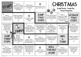Vorschau - Spiele - SIMPLE PRESENT - SIMPLE PAST - PRESENT PROGRESSIVE 🎲 Weihnachten/Christmas - Würfelspiel - Seite 3