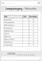 Vorschau - Arbeitsblätter - Lesespaziergang - Weihnachten (1. - 2. Klasse) - Seite 1
