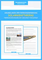 Vorschau - Arbeitsblätter - Technik - Solarkraftwerke - Deckblatt