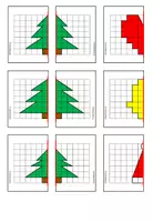 Vorschau - Spiele - Kopfgeometrie Achsensymmetrie - Winter und Weihnachten (Klasse 2-4) - Seite 2