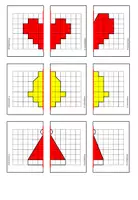 Vorschau - Spiele - Kopfgeometrie Achsensymmetrie - Winter und Weihnachten (Klasse 2-4) - Seite 3