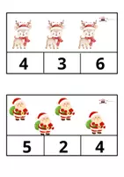 Vista previa - Refuerzo / NEE / Materiales de apoyo - Asociación número- cantidad navidad - página 2