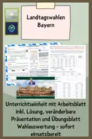 Vorschau - Stundenentwürfe - Landtagswahlen Bayern - Deckblatt