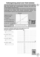 Vorschau - Arbeitsblätter - Lineare Funktionen: Funktionsgleichung anhand zweier Punkte - Seite 1