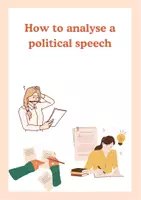 Vorschau - Poster - How to analyse a political speech Englisch - Deckblatt