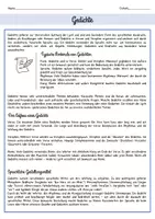 Vorschau - Arbeitsblätter - Gedichte Arbeitsblätter mit Lösung - Seite 1
