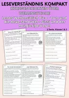 Vorschau - Arbeitsblätter - Haustier Wellensittich - drei Kurzgeschichten | Leseverständnis Klasse1 & 2 - Deckblatt
