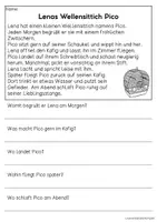 Vorschau - Arbeitsblätter - Haustier Wellensittich - drei Kurzgeschichten | Leseverständnis Klasse1 & 2 - Seite 1