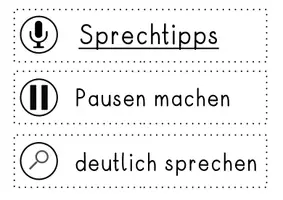 Vorschau - Poster - Tipps zum Erzählen oder Sprechen - Seite 1