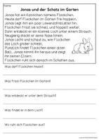 Vorschau - Arbeitsblätter - Haustier Kaninchen - drei Kurzgeschichten | Leseverständnis Klasse1 & 2 - Seite 3