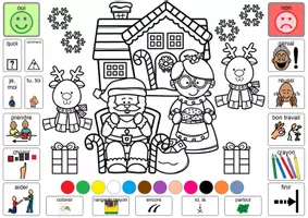 Aperçu - Feuilles d'exercices - CAA : Sous Main Artistiques de Noël - Page de couverture