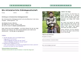 Vorschau - Arbeitsblätter - Gruppenarbeit Ständegesellschaft Mittelalter - Seite 1