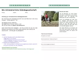 Vorschau - Arbeitsblätter - Gruppenarbeit Ständegesellschaft Mittelalter - Seite 2