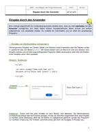 Vorschau - Arbeitsblätter - JavaScript - Grundlagen Materialpaket - Seite 1