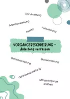 Vorschau - Arbeitsblätter - Vorgangsbeschreibung - Deckblatt