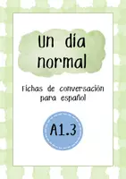 Vista previa - Unidades / Secuencias / Situaciones de Aprendizaje - A1.3 Un día normal - Portada