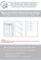 Vorschau - Prüfungsvorbereitung - Abschlussprüfung Mechatroniker AP1 Frühjahr 2026 SPS-Programm - Deckblatt
