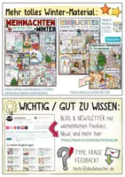 Vorschau - Mal- und Bastelvorlagen - 5 tanzende Wichtel - Bastelvorlagen / Wichtelwerkstatt / Winter / Weihnachten - Seite 1