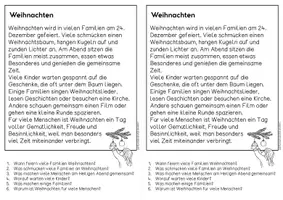 Vorschau - Arbeitsblätter - Weihnachten - Sachtexte für Hefteinträge, 3x differenziert | Leseverständnis Klasse 1 & 2 - Seite 2