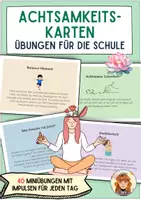 Vorschau - Arbeitsblätter - Achtsamkeitskarten für den Unterricht – 40 Miniübungen für Ruhe, Fokus & Klassenklima (Sek I) - Deckblatt
