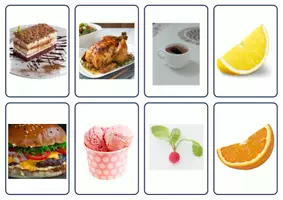 anteprima - Flashcard - Materiale ABA: Flashcards alimenti - Pagina 1