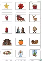 Vorschau - Arbeitsblätter - "Weihnachten" Wörterliste mit Wörtertabelle DaZ / DaF / Deutsch - Seite 2