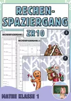 Vorschau - Arbeitsblätter - Weihnachtlicher Rechenspaziergang ZR10 (3-fach differenziert) - Deckblatt