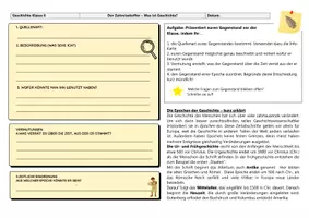 Vorschau - Arbeitsblätter - Der Zeitreisekoffer - Einstieg in das Fach Geschichte - Seite 1
