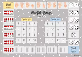 Vorschau - Stationenlernen - Würfelbingo - Kraft der 5 - Bingo - Seite 2