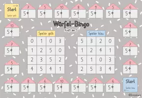 Vorschau - Stationenlernen - Würfelbingo - Kraft der 5 - Bingo - Seite 3