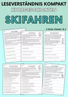 Vorschau - Arbeitsblätter - Winter | Leseverständnis Growing Bundle, Klasse 1 & 2 - Seite 1