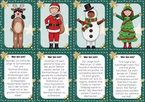 Vorschau - Stationenlernen - Lesespiel Weihnachten – Weihnachtskinder | Zuordnungsspiel, Lesen, Lesetraining, Lesefördeurng, Bildkarten - Seite 2