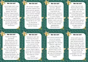 Vorschau - Stationenlernen - Lesespiel Weihnachten – Weihnachtskinder | Zuordnungsspiel, Lesen, Lesetraining, Lesefördeurng, Bildkarten - Seite 3