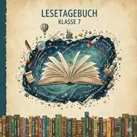 Vorschau - Arbeitsblätter - Lesetagebuch - Universalvorlage mit Reflexionsbogen - Deckblatt
