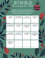Vorschau - Arbeitsblätter - Bingo: Les vacances de Noël (futur composé + passé composé) - Seite 1