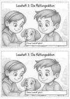 Vorschau - Arbeitsblätter - Leseheft 3: Die Rettungsaktion (inkl. Lösung) - Seite 3
