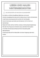 Vorschau - Arbeitsblätter - Freebie Lesen und Malen zum Thema Winter und Weihnachten - mit Aufgaben zum Leseverständnis (Deutsch Klasse 2 und 3) - Seite 1
