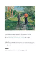 Vorschau - Präsentationen/Tafelbilder - Oberstufe Werkanalyse Impressionismus Caillebotte Paar beim Spaziergang - Deckblatt