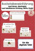 Vorschau - Präsentationen/Tafelbilder - Buchstabeneinführung M, m - digitale Tafel - Deckblatt