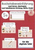 Vorschau - Präsentationen/Tafelbilder - Buchstabeneinführung S, s - digitale Tafel - Deckblatt