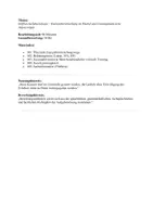 Vorschau - Arbeitsblätter - Klausur: Stoffwechselphysiologie, Trainingseffekte - Deckblatt