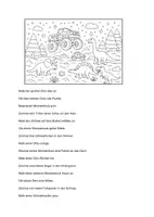 Vorschau - Arbeitsblätter - Lesen und Malen Dinosaurier Monstertruck Winter Klasse 1 - Deckblatt
